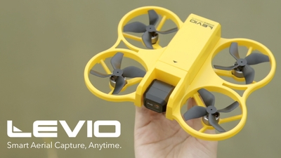 95gのジンバルカメラ搭載ドローン「LEVIO」