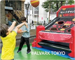 アルバルク東京 バスケットボールシュートチャレンジ