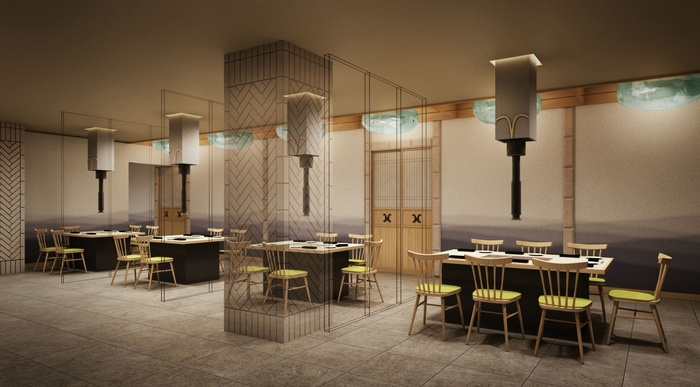 職人が目の前で炭火で焼いて提供するSUMI KITANOJI(イメージ)