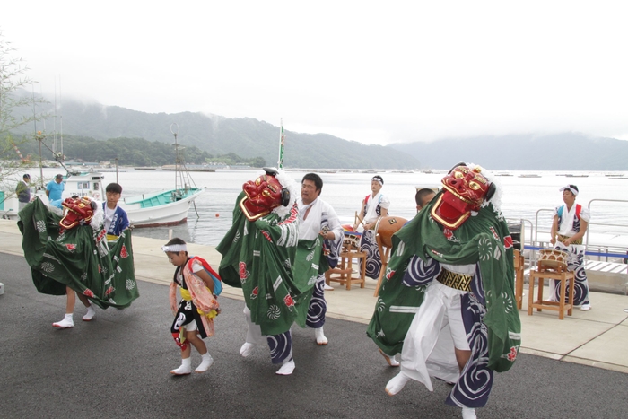 地元、大沢の「大澤大神楽」の祝いの舞