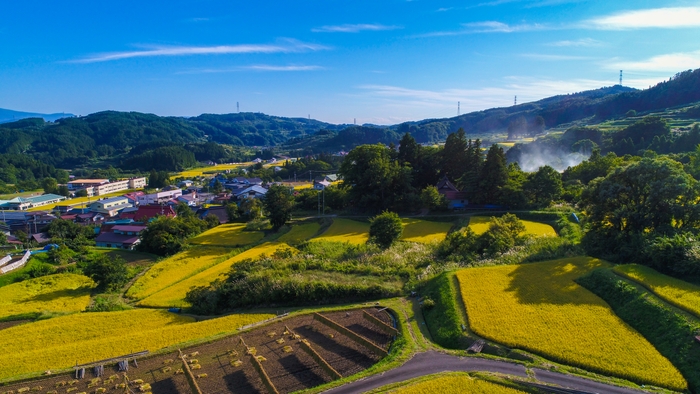 中野市内の田園風景