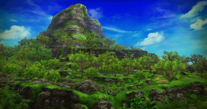 島のシンボルでもある「城山(グスクヤマ)」