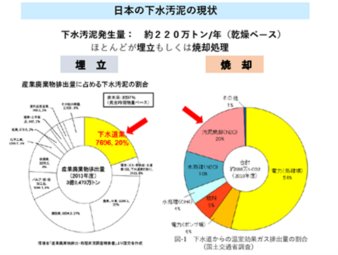 日本の下水汚泥処理の現状