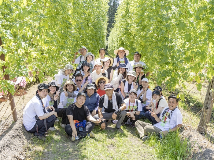 白鷹ホップ収穫祭の様子