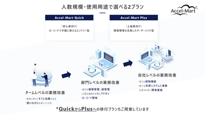 DX業務改革をローコード開発でアジャイルに実現　 クラウドサービス「Accel-Mart Quick」リリース
