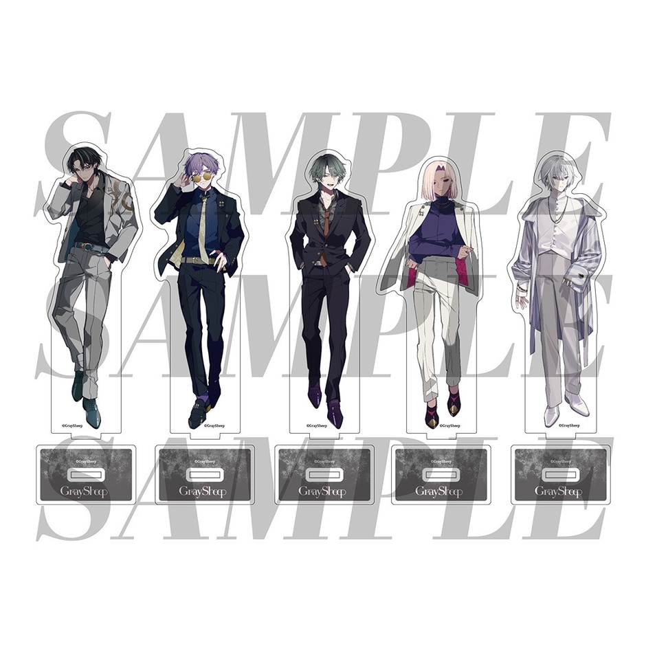 アクリルスタンド SAP/DROP ver. イベント価格:¥1,700(税込) 種類:全5種 キャラサイズ:全長145mm程度 台座サイズ:H30mmxW50mm程度 ※絵柄をお選びいただけます ※キャラクターによりサイズが異なります