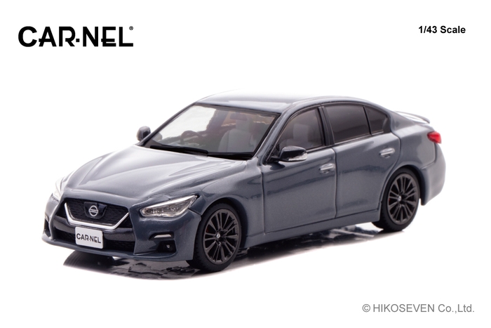 1/43 日産 スカイライン 400R “Carbon Exterior Package” (V37) 2020 Slate Grey：左前