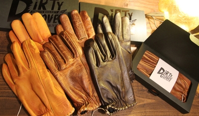 使い続ける事で完成すると言う意味を込めた「DIRTY GLOVES」