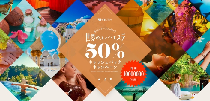 世界中のスパ・エステが50%オフ
