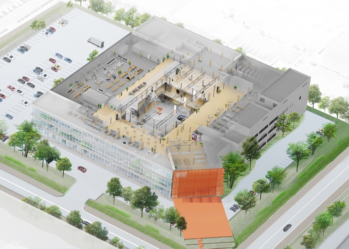 新社屋 俯瞰イメージ