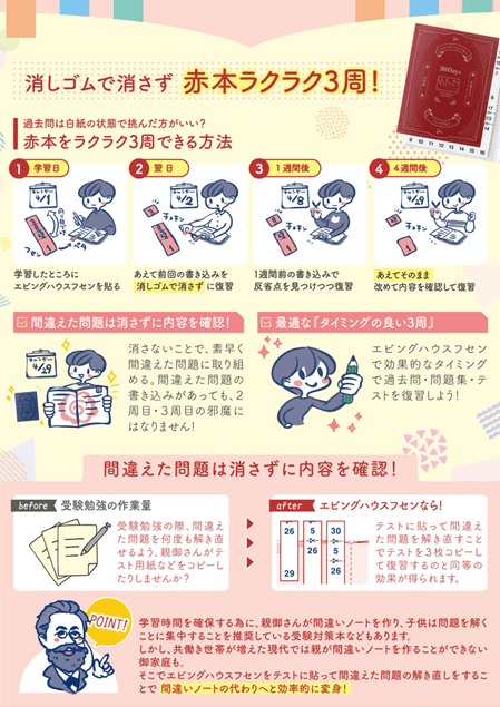 消しゴムで消さずに3周