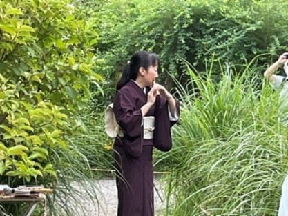 昨年の「お供え式(篠笛の演奏)」の様子