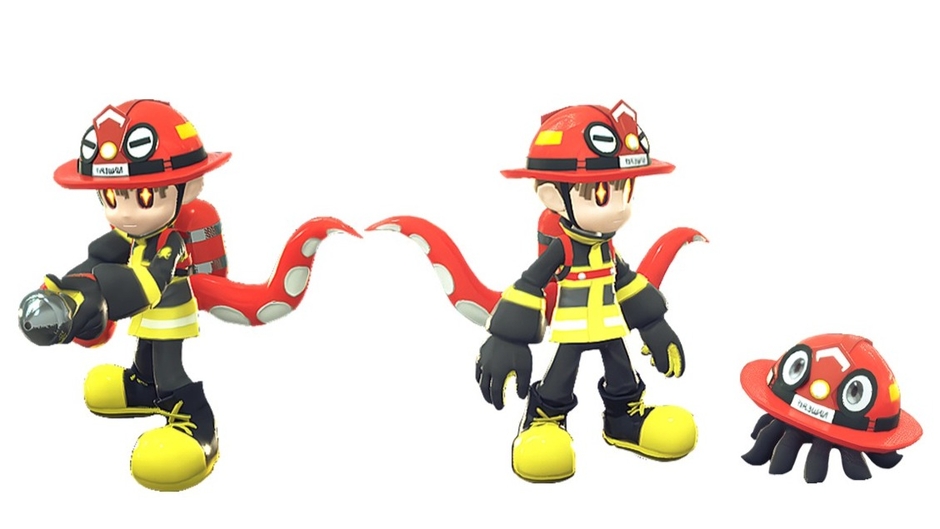 ダメージを受けると 無力なヘルメット状態に…