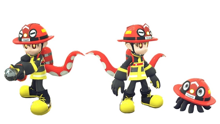 ダメージを受けると 無力なヘルメット状態に…