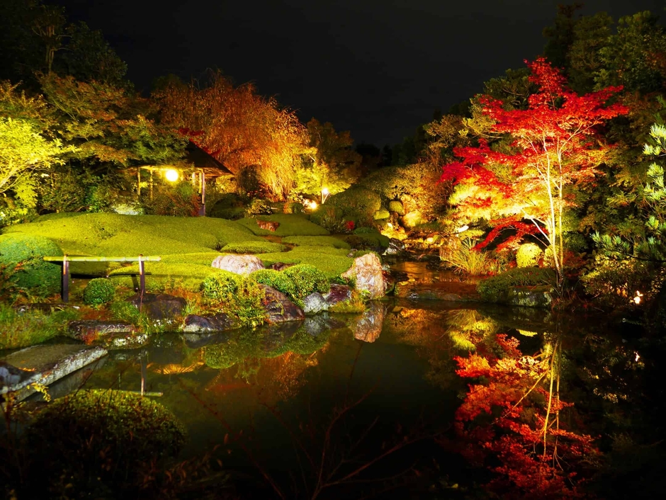 秋が深まってきたころの余香苑