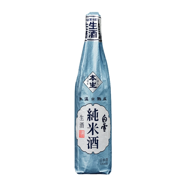 白雪 純米酒 生酒 氷温熟成 720ML瓶詰