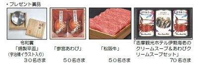 プレゼント賞品
