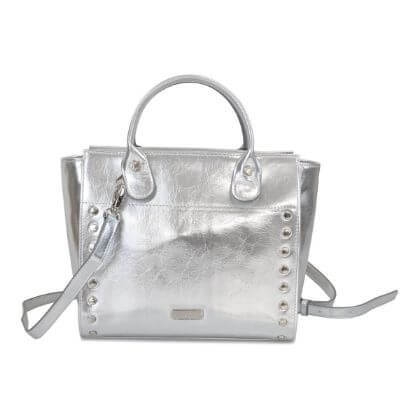 3WAYスタッズ付きハンドバッグ ゴールド