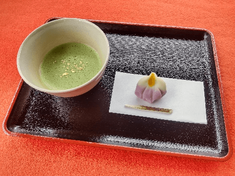 季節の上生菓子とお抹茶セット (イメージ)