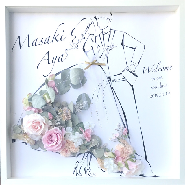 ウェルカムボード大：ローズ