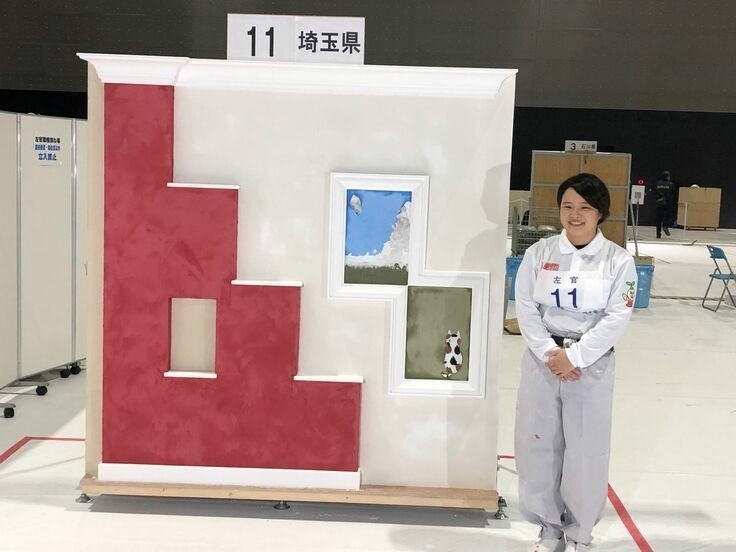 技能五輪全国大会 左官職種競技完成