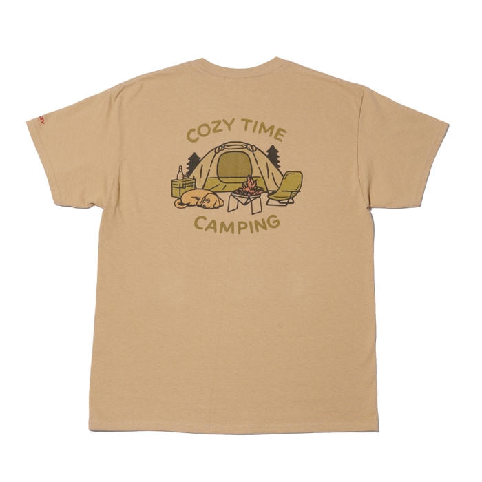 “COZY TIME”S/S TEE サンドカーキ バッグ