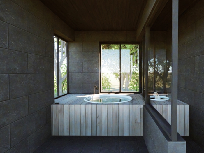 愛犬専用湯舟付きの貸切風呂 ※イメージ