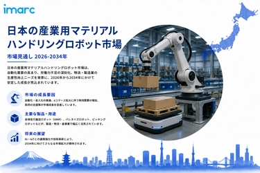 日本産業用マテリアルハンドリングロボティクス市場予測 2034 | 8.39%のCAGRで成長し、3.84977 十億米ドルに達すると予測されています。