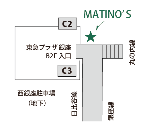 マティノス銀座本店　アクセス