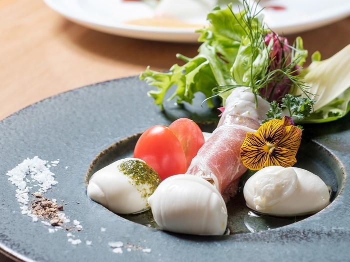 モッツァオさんのモッツァレラノディーニをつかったアミューズ|2024年4月開催時