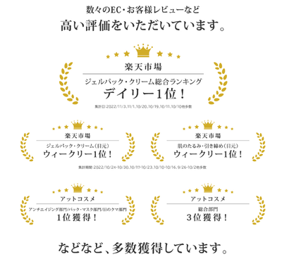 楽天ランキング多数受賞