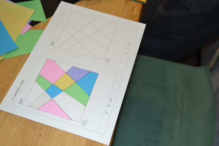 折り紙を使って「静」と「動」を表現するワークショップ。