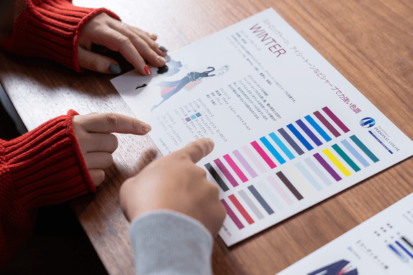 A. tailor(エーステーラー)診断結果を記載したシートによるイメージコンサルタンティング