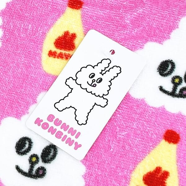 バニーコンビニのフェイスタオル