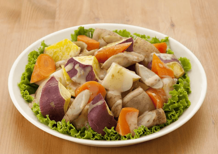 「じゃがいもと根菜のあえサラダ」 食物繊維(1人分)6.9g