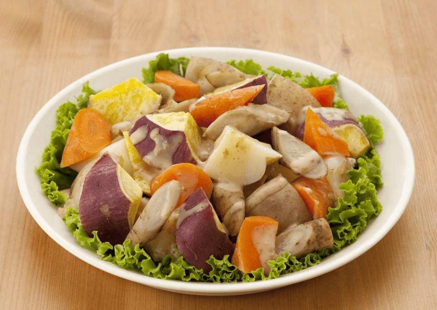 「じゃがいもと根菜のあえサラダ」 食物繊維(1人分)6.9g