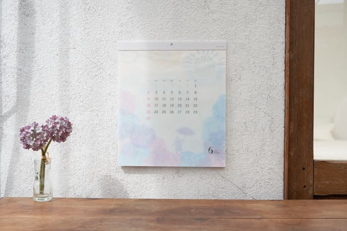 【リプラグ】glassine paper Calendar "satoyama"(グラシンペーパーカレンダー“さとやま”)