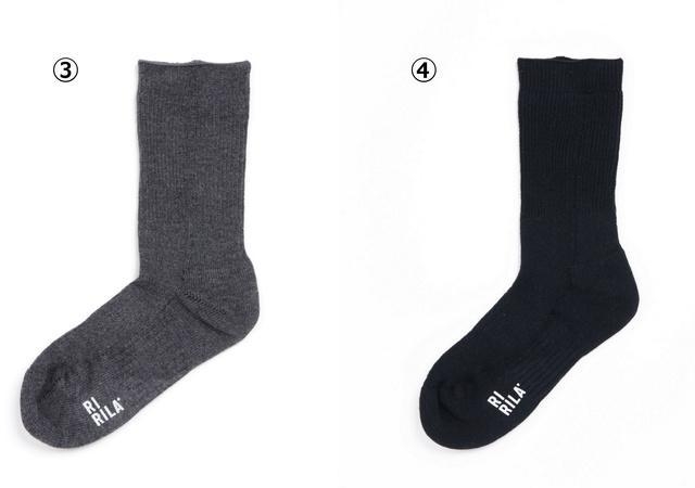 (3)チャコールグレー (4)ブラック