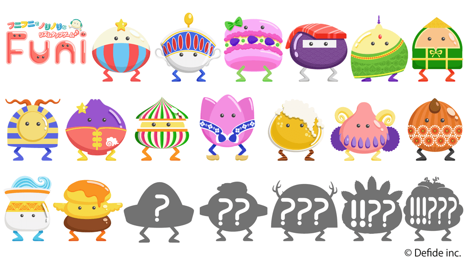 ステージのキャラは20種類以上!