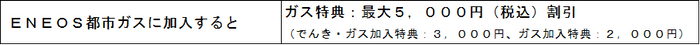 おうちのENEOSはじめようキャンペーン特典