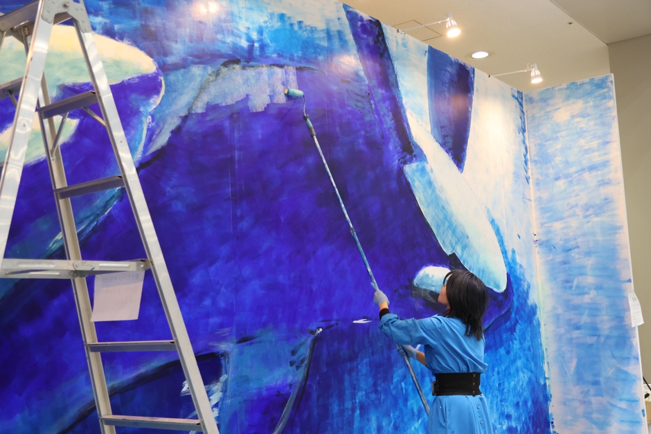 巨大ライブペイント