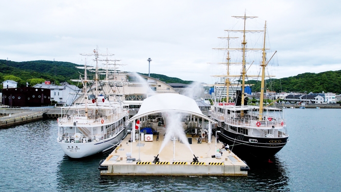 ウォーターキャノン_咸臨丸・日本丸