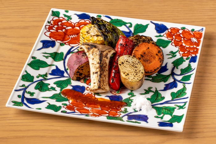 薪焼き 朝獲れ伊都野菜の盛り合わせ