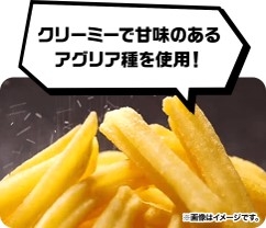 Xフライドポテト 特長① (イメージ画像)