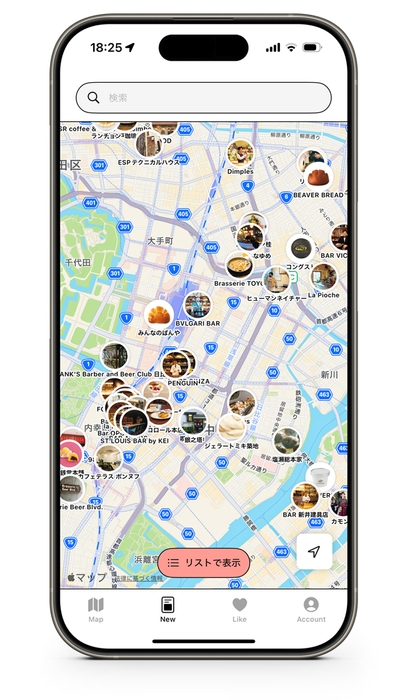 MAPの画面