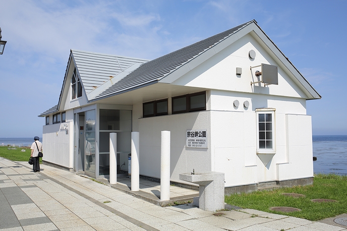 日本最北端の北海道・宗谷岬のトイレ