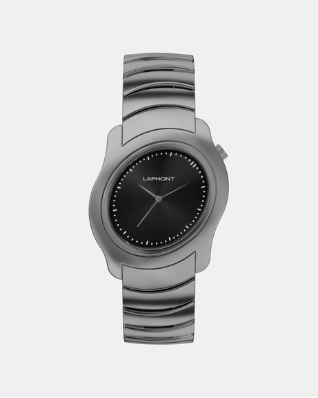 Sliver Case Black Dial