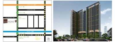 『Niche Mono Sukhumvit（ニッチ モノ スクンビット）70』計画位置
