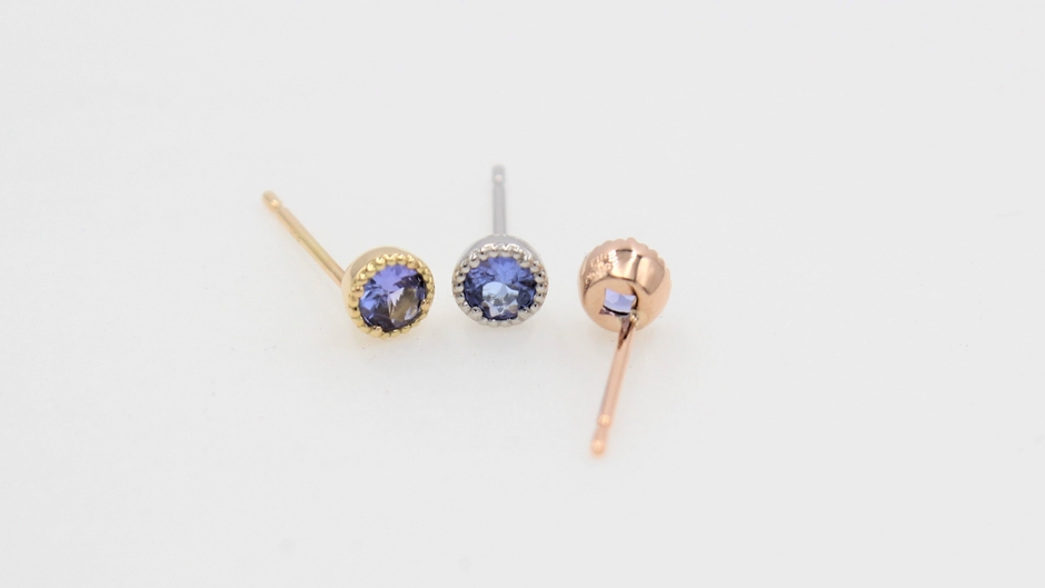 タンザナイト ピアス1