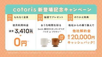 『cotoris』発売記念!新規ご契約キャンペーン